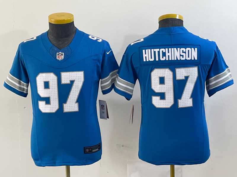 Youth Detroit Lions #97 Aidan Hutchinson Limited Blue 2024 FUSE Vapor Jersey,We sell and wholesale Youth Detroit Lions #97 Aidan Hutchinson Limited Blue 2024 FUSE Vapor Jersey on line form chian!